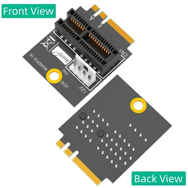 Alt view image 3 of 6 - AJMRTC PCI-E 1X to M.2 NGFF 2230 A / A+E / E Key Adapter Card, NGFF WiFi Bluetooth Module Converter, Compatible with Windows XP/7/8/10, WinCE & Linux for Desktop PC Wireless Expansion