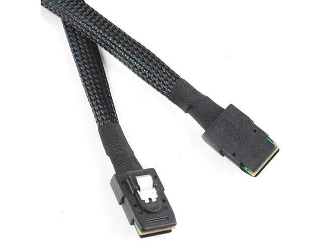 Alt view image 4 of 5 - AJMRTC 2PCS Internal Mini SAS 36-Pin SFF-8087 to SFF-8087 Cable, 1M (3.3FT), 12Gbps SAS 3.0 Server Storage Cable for RAID Controller, HBA, Hard Drive Backplane