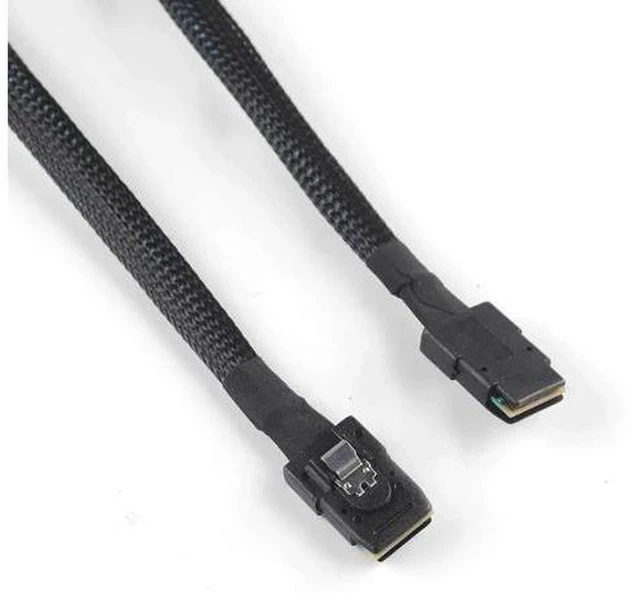 Alt view image 5 of 5 - AJMRTC 2PCS Internal Mini SAS 36-Pin SFF-8087 to SFF-8087 Cable, 1M (3.3FT), 12Gbps SAS 3.0 Server Storage Cable for RAID Controller, HBA, Hard Drive Backplane