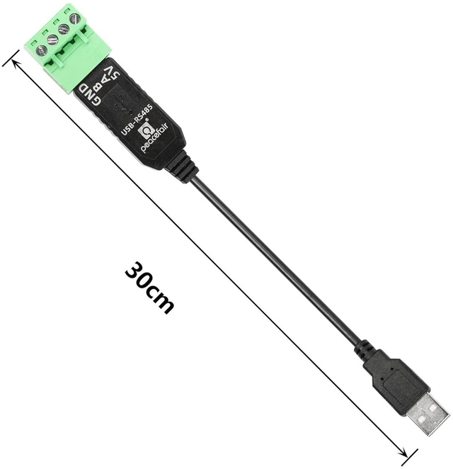 Alt view image 3 of 6 - AJMRTC 1FT USB to RS485 Serial Converter Cable, USB to RS485 Terminal Block Adapter, Industrial Serial Communication Cable Compatible with Windows 7, 8, 10