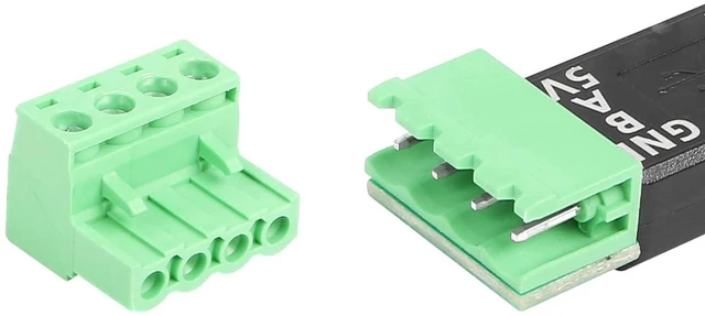 Alt view image 6 of 6 - AJMRTC 1FT USB to RS485 Serial Converter Cable, USB to RS485 Terminal Block Adapter, Industrial Serial Communication Cable Compatible with Windows 7, 8, 10