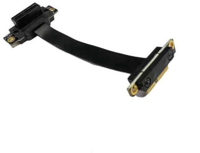 Main image of AJMRTC PCIe 3.0 X1 90 Degree Reverse Riser Extension Cable, PCI Express X1 to X1 Right Angle Reverse Adapter Extender for ITX Compact PC, Low Profile DIY Build