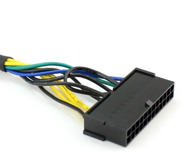 Alt view image 5 of 6 - AJMRTC 30cm 24Pin to 10Pin ATX Main Power Braided Adapter Cable, 24P to 10P Motherboard Power Conversion Cord for Lenovo Motherboard, With Protective Mesh Sleeve, 1 Pack