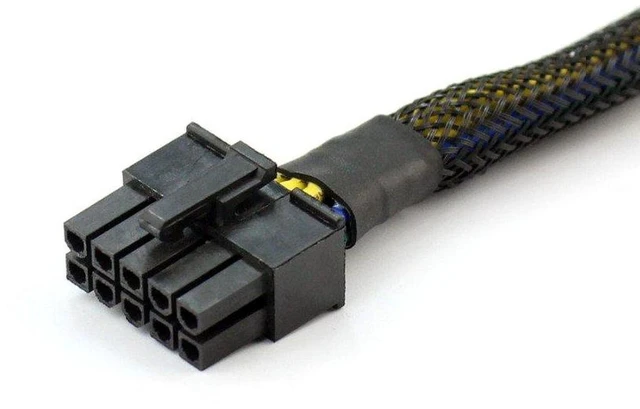 Alt view image 3 of 6 - AJMRTC 30cm 24Pin to 10Pin ATX Main Power Braided Adapter Cable, 24P to 10P Motherboard Power Conversion Cord for Lenovo Motherboard, With Protective Mesh Sleeve, 1 Pack