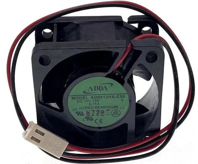 Alt view image 3 of 4 - AJMRTC 4020 DC Cooling Fan Replacement for ADDA AD0412HX-C50, 40x40x20mm 40mm 12V 0.11A 7200RPM High Speed Axial Fan for Server Power Supply Router