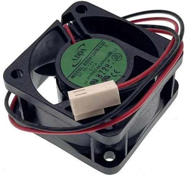 Alt view image 4 of 4 - AJMRTC 4020 DC Cooling Fan Replacement for ADDA AD0412HX-C50, 40x40x20mm 40mm 12V 0.11A 7200RPM High Speed Axial Fan for Server Power Supply Router