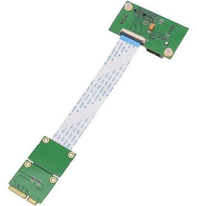 Alt view image 3 of 5 - AJMRTC PCIe 1X to PCIe 1X Extension Riser Card, PCI Express 1X Adapter Extender with USB Cable for Desktop GPU, WiFi Card, Mining Rig Expansion