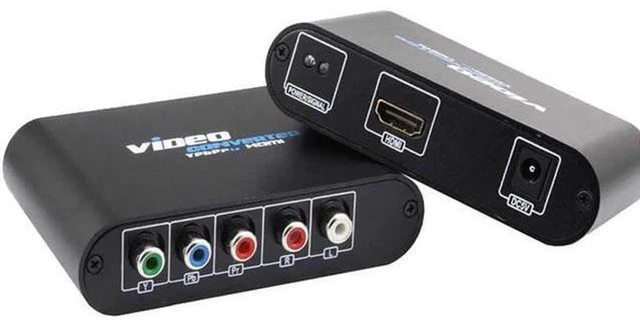 Alt view image 4 of 6 - AJMRTC 5RCA YPbPr Component to HDMI Converter, Analog Component Video & Audio to Digital HDMI Adapter, Supports PS2 Xbox Wii to HD TV Monitor Display, 1080P Video Audio Synchronous Conversion