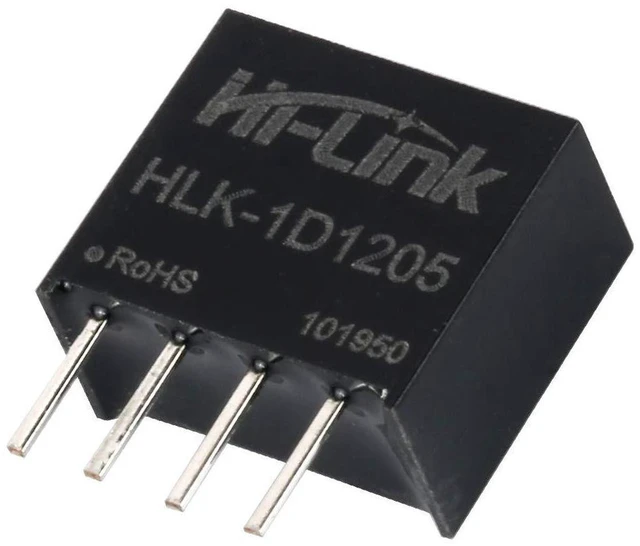 Alt view image 5 of 6 - AJMRTC HLK-1D1205 DC-DC Isolated Switching Power Module, DC12V to 5V 1W 200mA Step Down Converter for Smart Home Sensor Control Circuit, Pack of 10PCS