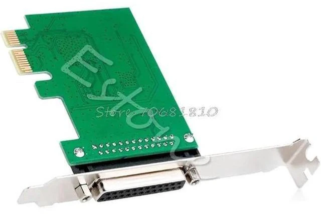 Alt view image 5 of 5 - AJMRTC 1 Port DB25 25Pin LPT Printer PCI-E Express Expansion Card, PCIe X1 to DB25 Parallel IEEE1284 Adapter Converter with Bracket for Legacy Printer POS CNC Machine