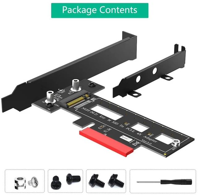 Alt view image 4 of 7 - AJMRTC M.2 NGFF M Key NVMe AHCI SSD to PCIe 3.0 X4 Adapter Card, Supports 2242 2260 2280 M.2 PCIe SSD for Desktop Workstation Storage Upgrade, Card Only