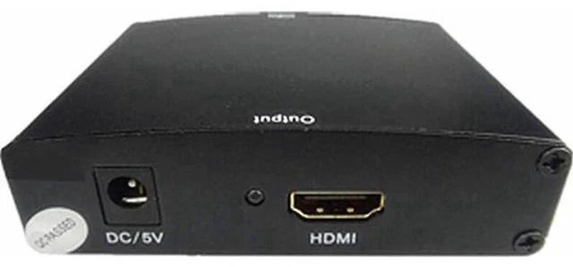 Alt view image 5 of 6 - AJMRTC VGA to HDMI Converter Adapter, 1080P Analog to Digital Video with L/R RCA Stereo Audio Sync Output, 5V USB Powered Active VGA2HDMI Converter for Old PC Laptop DVD to HDTV Projector