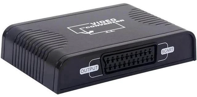 Alt view image 5 of 5 - AJMRTC 1080P HDMI to SCART Converter, Digital HDMI to Analog CVBS Stereo Audio Video Adapter with USB Power Cable, PAL NTSC Switchable for HD TV, DVD Player, Set-Top Box