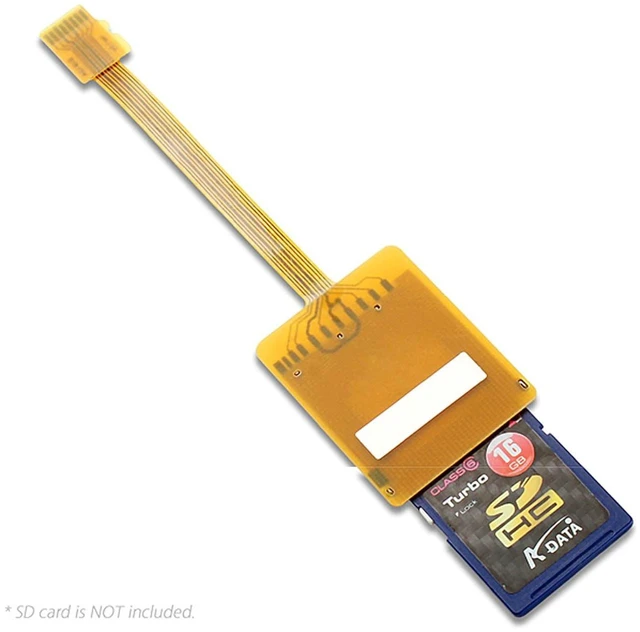 Alt view image 6 of 7 - AJMRTC 10cm Micro SD TF to SD Female FPC Extension Cable, Soft Flat TransFlash Ribbon Extender, SDHC SDXC UHS-I Compatible for Raspberry Pi GPS DVR Camera Panel Mount Mod