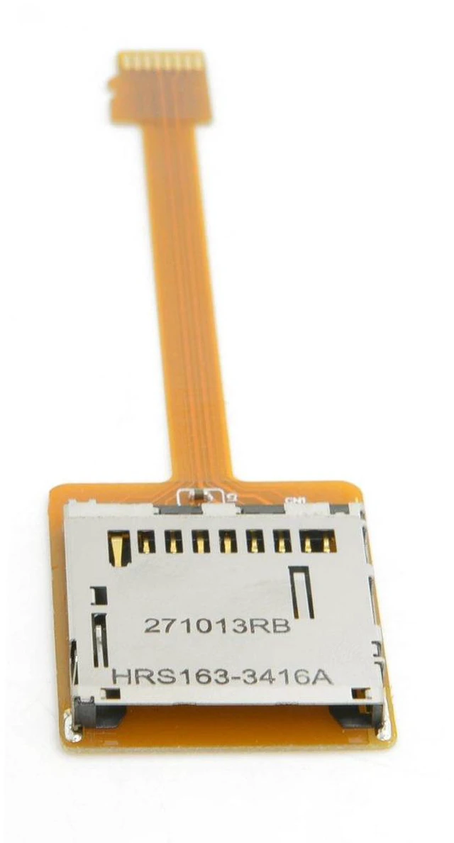 Alt view image 4 of 7 - AJMRTC 10cm Micro SD TF to SD Female FPC Extension Cable, Soft Flat TransFlash Ribbon Extender, SDHC SDXC UHS-I Compatible for Raspberry Pi GPS DVR Camera Panel Mount Mod