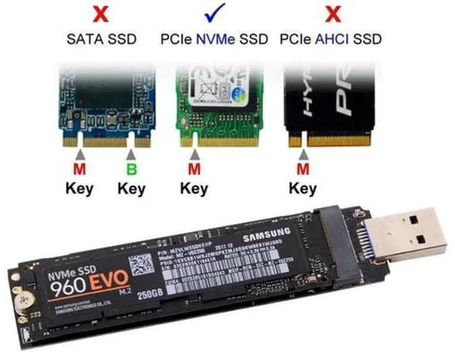 Alt view image 4 of 7 - AJMRTC U3-017 USB 3.0 to M.2 NVMe M-Key NGFF SSD External PCBA Converter Adapter, 5Gbps UASP, Plug and Play, for 2230 2242 2260 2280 PCIe NVMe SSD, Data Backup, SSD Reader Board for Laptop PC