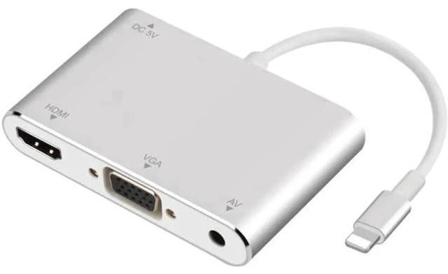 Alt view image 6 of 6 - AJMRTC Lightning to HDMI VGA Digital AV Adapter, 1080P Screen Mirroring Converter for iPhone iPad iPod, Connect to TV, Monitor, Projector, Dual Display Output