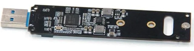 Alt view image 4 of 5 - AJMRTC M.2 NVMe SSD to USB 3.1 Adapter, Portable PCIe to USB3.0 Converter, Hot Swap High Performance 10Gbps M-Key NVMe Reader for 2230 2242 2260 2280 M.2 SSD, UASP Accelerated
