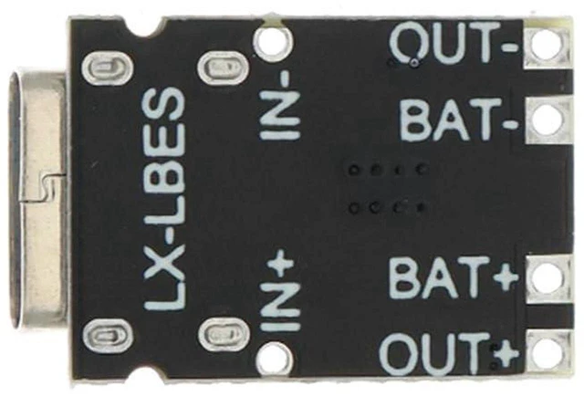 Alt view image 4 of 6 - AJMRTC 5Pcs TP4057 Type-C USB 1A 3.7V Lithium Ion Battery Charging Module Board, 4.2V CC/CV Charge with Overcharge Overcurrent Short Circuit Protection for 18650 Li-Po Battery DIY Project