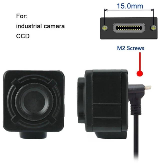 Alt view image 3 of 7 - AJMRTC 3.28FT USB-C to USB-C 90 Degree Right Angle Extension Cable, 10Gbps, 4K@60Hz Video Output, PD 65W Fast Charging Cord, 6.8mm/15.0mm Screw Mounting Spacing for Monitor, Docking Station, Industria