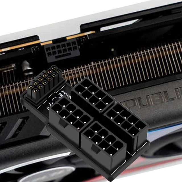 Alt view image 5 of 7 - AJMRTC Up Angled 90 Degree ATX3.0 PCIe5.0 12VHPWR 16Pin 12+4 GPU Power Adapter, Modular 4X ATX 8Pin Converter for RTX 4080 5090Ti Graphics Card PC Gaming Modding
