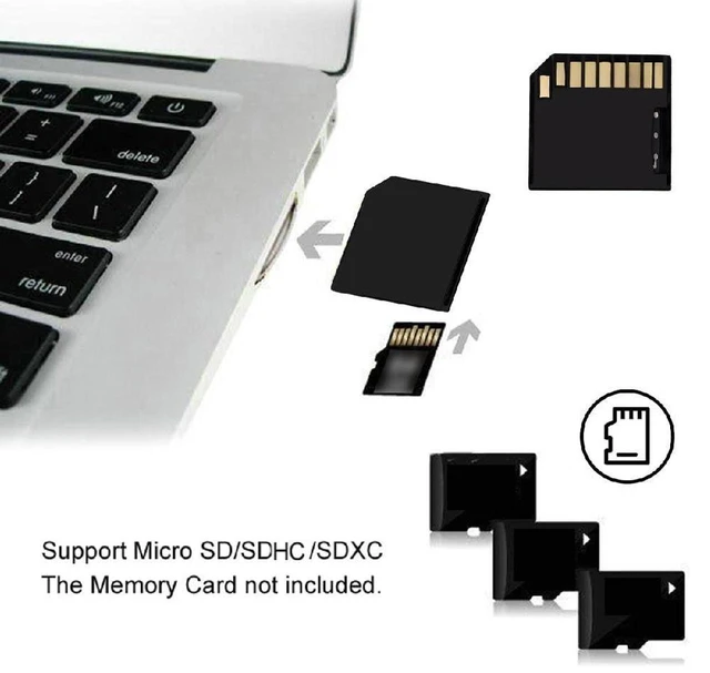 Alt view image 6 of 7 - AJMRTC 5 Pack Micro SD TF T-Flash to SD Card Adapter, Low Profile Short Body Flush Mount Converter, Storage Expansion for MacBook Laptop SD Slot, Supports SDHC SDXC UHS-I MicroSD Memory Cards