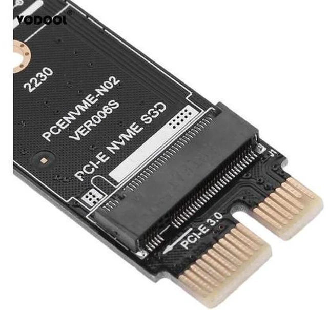 Alt view image 2 of 5 - AJMRTC Mini M.2 NVMe M-Key to PCIe 3.0 x1 Adapter Card, NGFF PCIe SSD Converter, 8GT/s High Speed Expansion Riser, Supports 2242 2260 2280 NVMe AHCI SSD for Desktop PC, NAS, Workstation