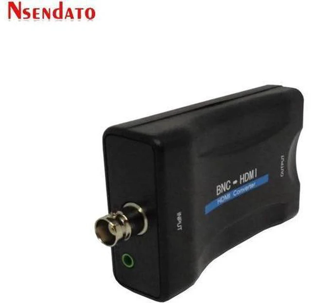 Alt view image 4 of 6 - AJMRTC BNC to HDMI Converter Adapter, CVBS Analog Coaxial Video + 3.5mm Audio to HDMI, Switchable 720P / 1080P Output, PAL NTSC Auto Detect, Plug and Play for CCTV Security Camera, Surveillance DVR
