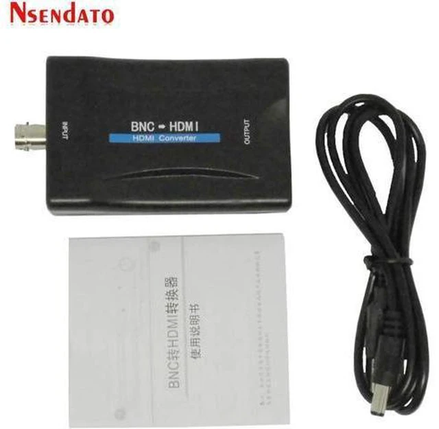 Alt view image 3 of 6 - AJMRTC BNC to HDMI Converter Adapter, CVBS Analog Coaxial Video + 3.5mm Audio to HDMI, Switchable 720P / 1080P Output, PAL NTSC Auto Detect, Plug and Play for CCTV Security Camera, Surveillance DVR