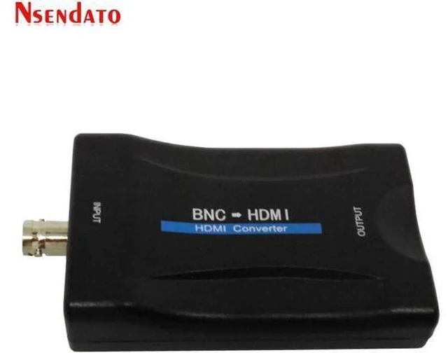 Alt view image 5 of 6 - AJMRTC BNC to HDMI Converter Adapter, CVBS Analog Coaxial Video + 3.5mm Audio to HDMI, Switchable 720P / 1080P Output, PAL NTSC Auto Detect, Plug and Play for CCTV Security Camera, Surveillance DVR