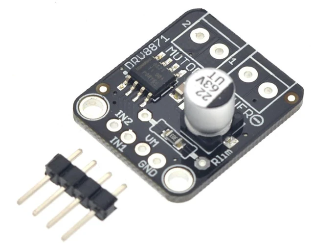 Alt view image 3 of 5 - AJMRTC 2 Pack DRV8871 H-Bridge Brushed DC Motor Driver Module, PWM Speed Direction Control Board, 6.5V-45V Input, 3.6A Peak Current, Built-in Current Sensing for Robot, Smart Car, Electronic DIY Proje