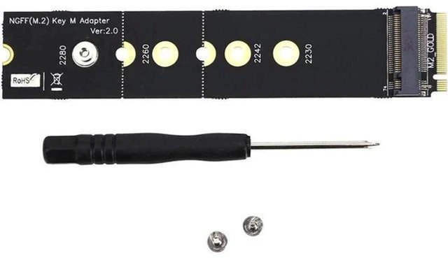 Main image of AJMRTC M.2 NGFF M Key PCIe Extender Adapter, 4-Layer PCB PCI Express Riser Expansion Card for NVMe AHCI SSD, 2260 2280 M.2 to PCIe x4 Slot Converter for Desktop PC, Storage Upgrade, Case Modding