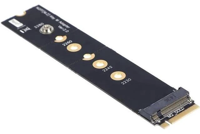 Alt view image 4 of 5 - AJMRTC M.2 NGFF M Key PCIe Extender Adapter, 4-Layer PCB PCI Express Riser Expansion Card for NVMe AHCI SSD, 2260 2280 M.2 to PCIe x4 Slot Converter for Desktop PC, Storage Upgrade, Case Modding