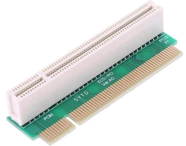 Alt view image 3 of 5 - AJMRTC 32-bit PCI 90 Degree Right Angle Riser Extension Card, Forward / Reverse Selectable Male to Female PCI Adapter for 1U Rack Chassis, Industrial IPC Legacy PCI Card Space Saving Converter