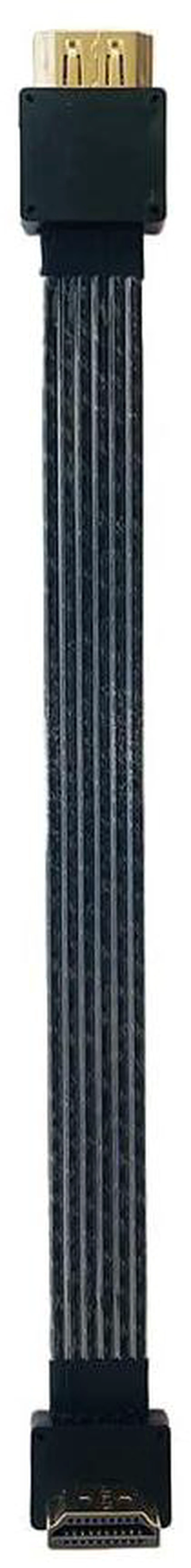 Alt view image 6 of 7 - AJMRTC HDMI 2.1 Ultra High Speed Cable, 48Gbps Silver-Plated 30cm H3-H4 Cord, Supports 8K@60Hz, 4K 240Hz 144Hz, 2K 240Hz 144Hz, 3D Video HDR VRR for Gaming Monitor, PC, TV, Projector