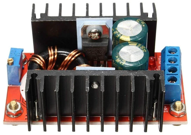 Alt view image 5 of 6 - AJMRTC 2Pcs DC-DC Boost Converter, 10-32V Input to 12-35V Adjustable Output, 150W 6A Step Up Voltage Regulator Power Module