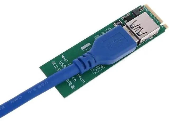 Alt view image 5 of 5 - AJMRTC M.2 NVMe Key M to PCIe X4 Expansion Adapter Card, NGFF M-Key Riser Port Converter for PCIe Graphics Card and PCIe X4 Devices