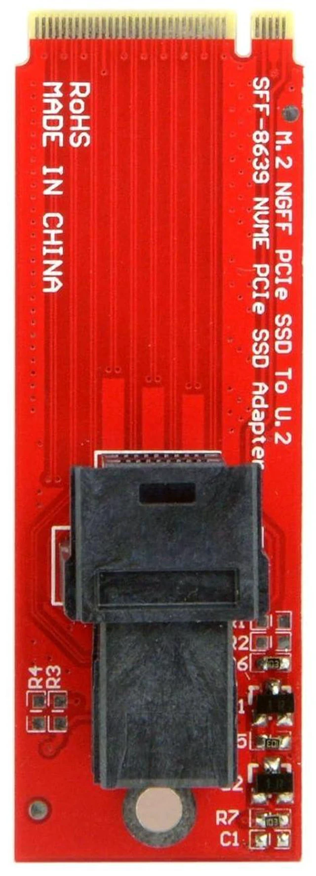 Alt view image 5 of 7 - AJMRTC PCIe 4.0 M.2 NGFF M-Key to SFF-8643 Adapter, Horizontal Type, 2280mm, for U.2 SFF-8639 NVMe PCIe SSD Motherboard Internal Storage Expansion