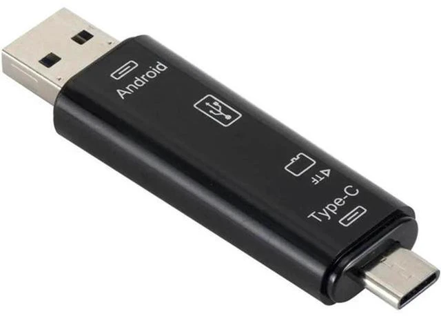 Alt view image 2 of 5 - AJMRTC 5 in 1 USB 3.0 OTG Memory Card Reader Adapter, Type C, USB-A, Micro USB Multi Connector TF Micro SD Card Reader for Android Smartphone, Tablet, Laptop, PC