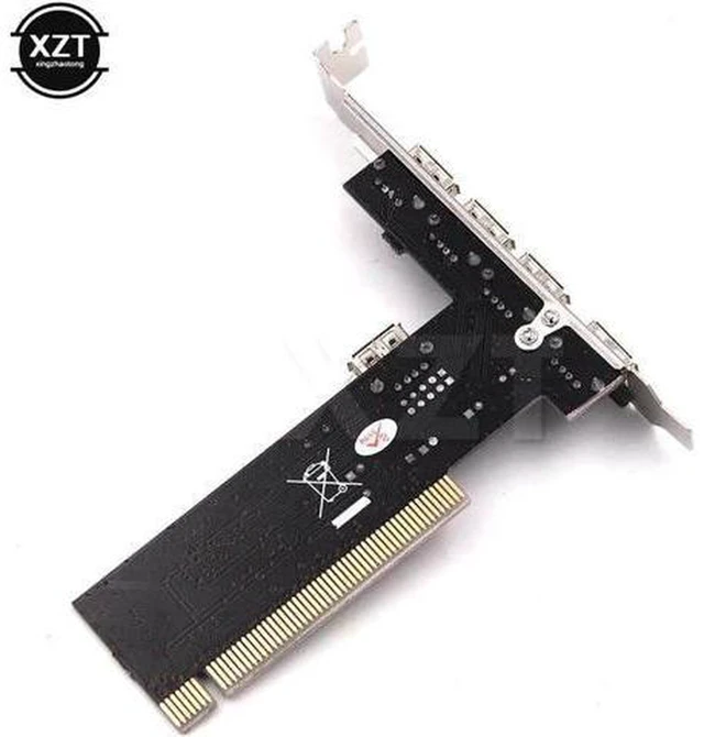 Alt view image 4 of 5 - AJMRTC VIA Chipset PCI USB 2.0 Controller Card, 4 External USB-A Ports, 480Mbps High Speed PCI Hub Expansion Adapter, Hot-Swap for Old Desktop PC, Industrial Control, Legacy Windows System