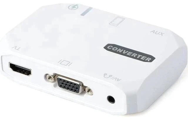 Alt view image 6 of 6 - AJMRTC 3 in 1 Wireless HDTV Screen Mirroring Adapter, USB Powered HDMI, AUX, AV Output Wireless Audio Video Converter for Smartphone, Tablet, PC, TV, Monitor, Projector