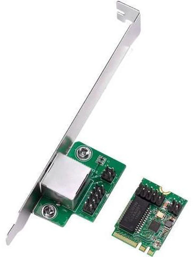 Alt view image 5 of 6 - AJMRTC 22x30mm M.2 A+E Key Gigabit Ethernet Adapter, NGFF 2230 PCIe x1 to Single RJ45 10/100/1000Mbps LAN Card for Mini PC, Industrial PC, SBC