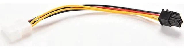 Alt view image 3 of 5 - AJMRTC 4 Pin Molex IDE to 6 Pin PCIe GPU Power Adapter Cable, 17cm Graphics Card Power Converter Cord for Desktop PC Video Card Upgrade, 1Pcs