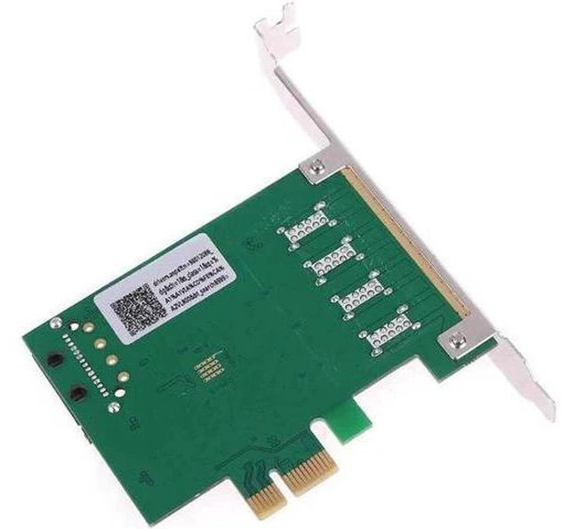 Alt view image 5 of 5 - AJMRTC 4 Ports USB 3.0 PCIe Expansion Card, PCI Express X1 USB3.0 Hub Adapter 5Gbps SuperSpeed Controller Card for Desktop PC, External HDD, SSD Enclosure, USB Camera