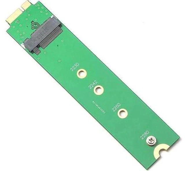 Alt view image 2 of 5 - AJMRTC M.2 NGFF SATA SSD Adapter Card for MacBook Air 2010 2011 A1369 A1370, B+M Key Converter, Support 2230 2242 2260 2280 SATA M.2 SSD Upgrade