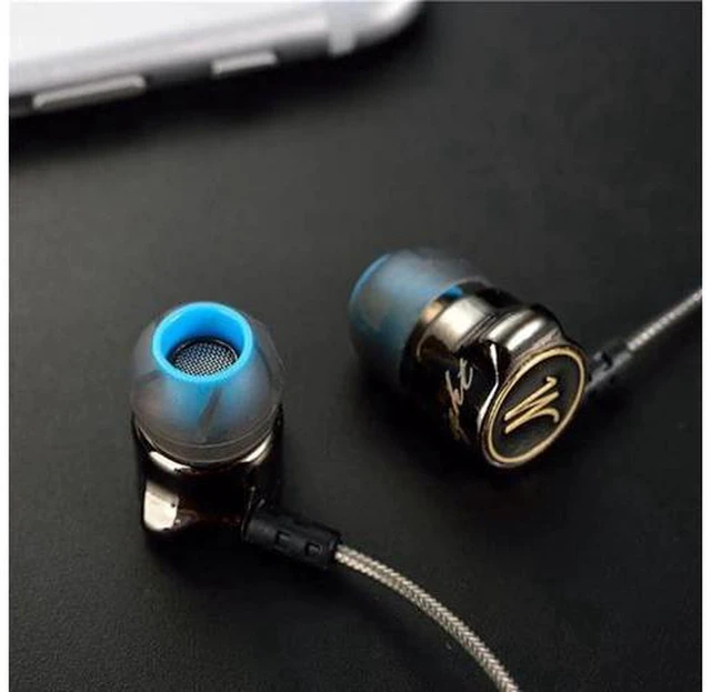 Alt view image 6 of 6 - AJMRTC QKZ DM7 In Ear Headphones, Heavy Bass Wired Earbuds with Metal Housing, Built-in Mic, Noise Isolating Earphones for Phone, PC, Gaming, Music Listening