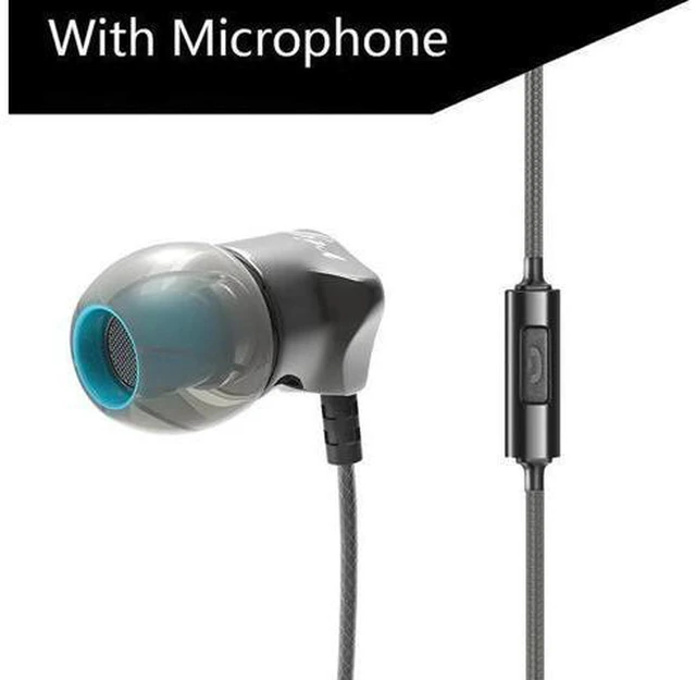 Alt view image 2 of 6 - AJMRTC QKZ DM7 In Ear Headphones, Heavy Bass Wired Earbuds with Metal Housing, Built-in Mic, Noise Isolating Earphones for Phone, PC, Gaming, Music Listening