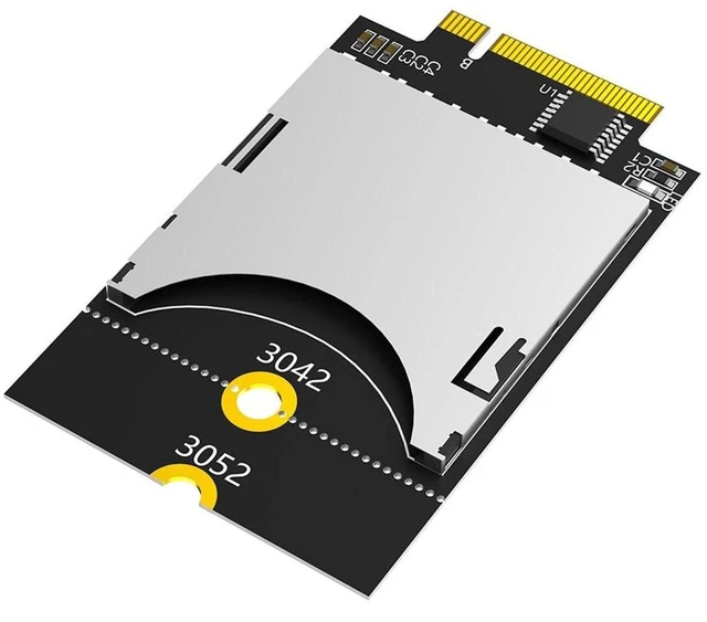 Main image of AJMRTC NGFF M.2 Key B to SD Adapter Card, USB Bus SD Card Reader, Fit WWAN 3042 3052 Size, Internal SD Converter for Laptop, PC, Embedded Industrial Computers