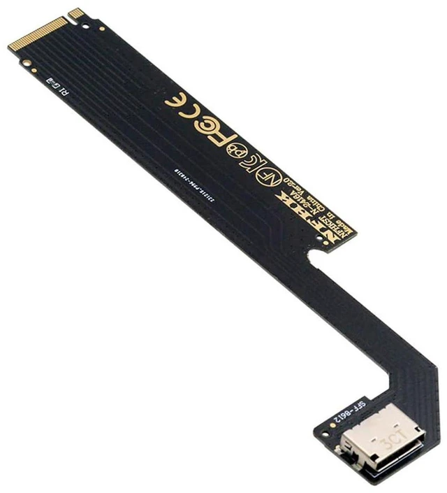 Main image of AJMRTC M.2 M-Key PCIe 4.0 to OCuLink SFF-8612 SFF-8611 Host Adapter, Custom for 2024 ThinkBook 16+ AMD 8845, for External eGPU Dock and U.2 NVMe SSD Expansion