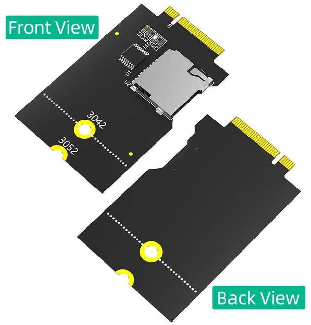 Alt view image 7 of 7 - AJMRTC NGFF M.2 Key B to Micro SD TF Adapter Card, USB Bus Micro SD Card Reader, Support SDHC SDXC, Internal Converter for Laptop, PC, Embedded Industrial Computers